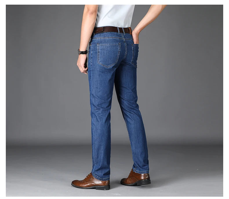 Fashionable Mid Straight Jeans Pant