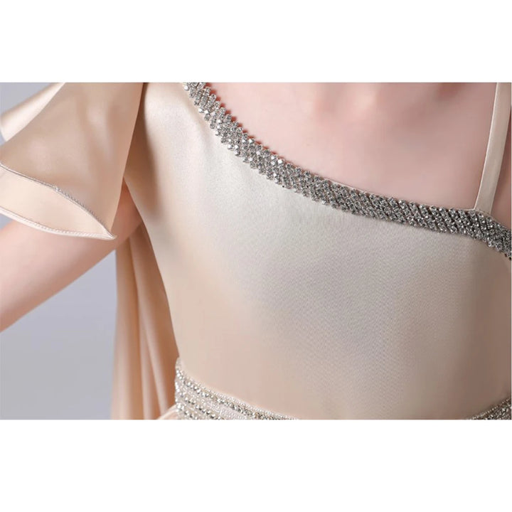Exquisite One-Shoulder Girl's Ball Gown
