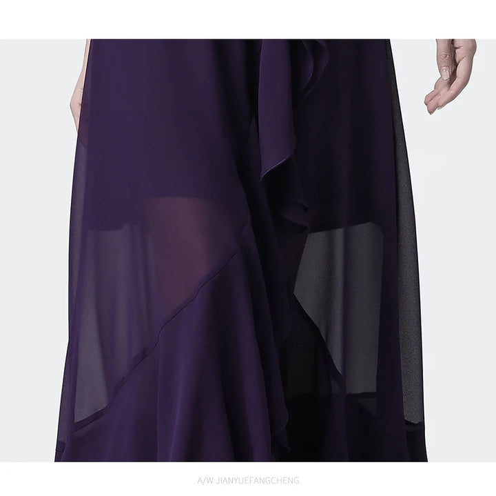 Elegant High Waist Slim-fit Maxi Skirt