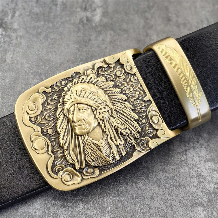Adjustable Brass Chief Belt