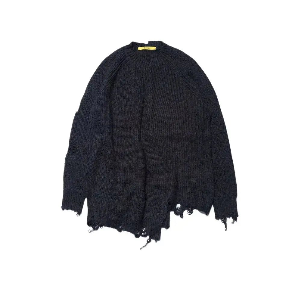 Vintage Ripped Hole Oversized Sweater