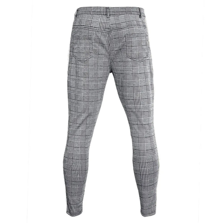 Trendy Plaid Stripe Jogger Pants