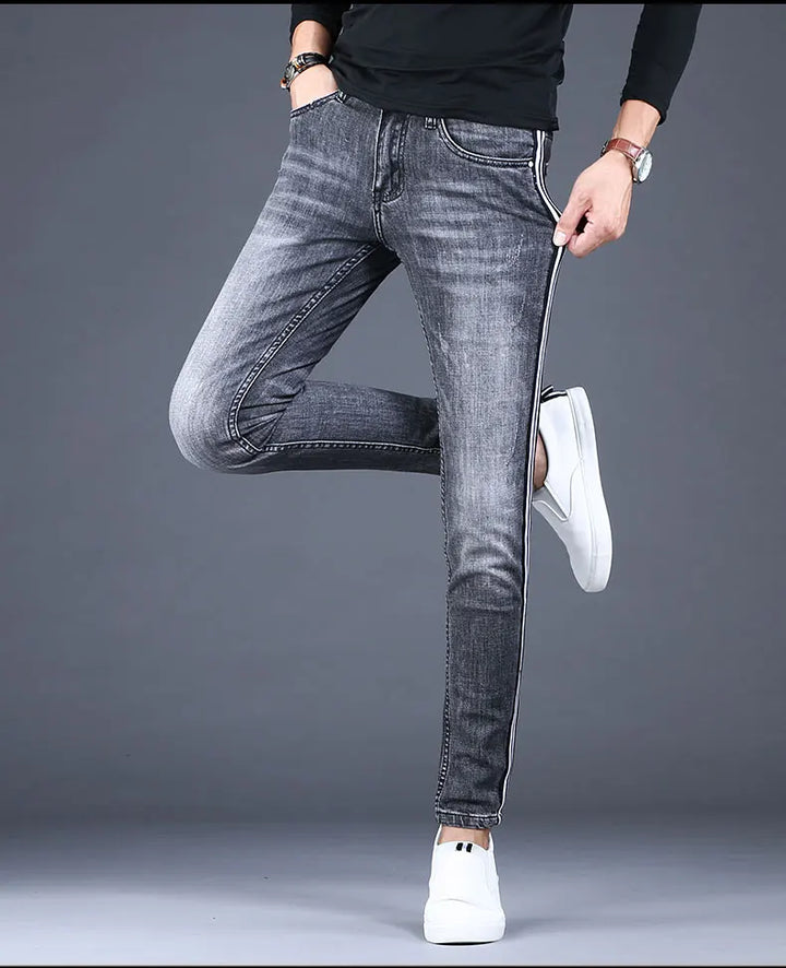 Side Stripe Jeans Pants