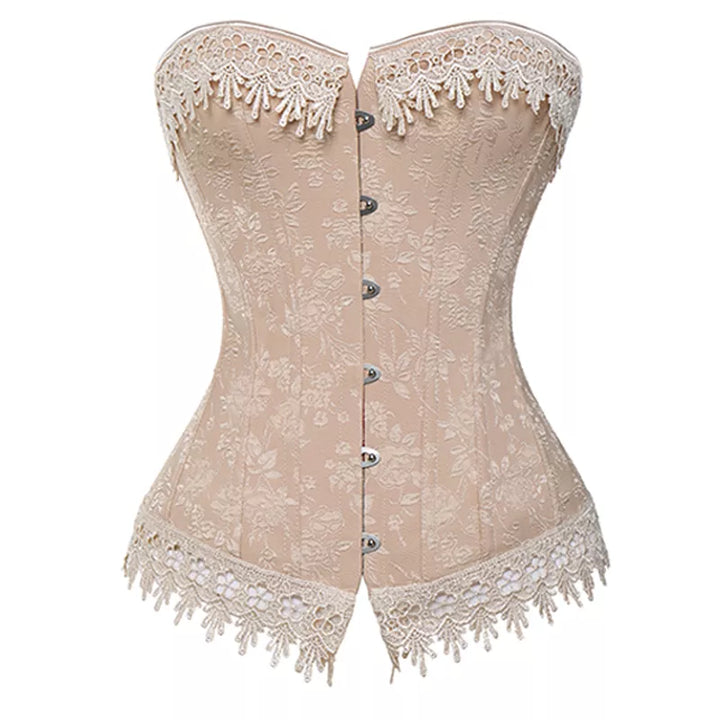 Embroidery Lace Up Women's Corset