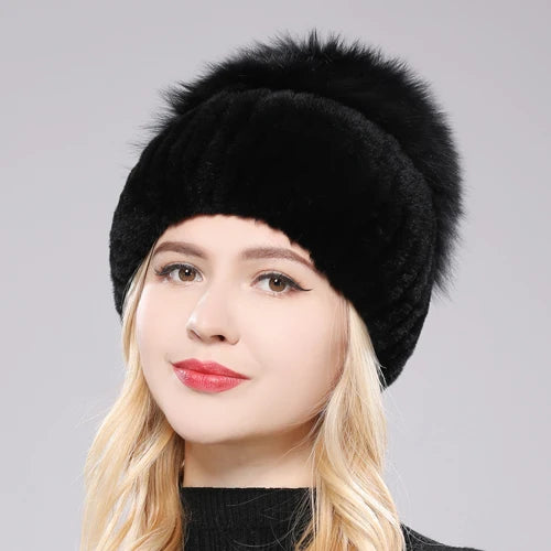 Elegant Real Fur Winter Hat