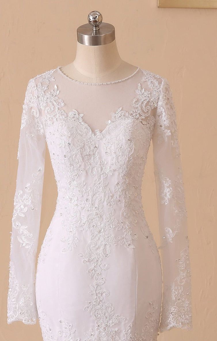 Love Me Right Lace Appliques Bridal Gown| All For Me Today