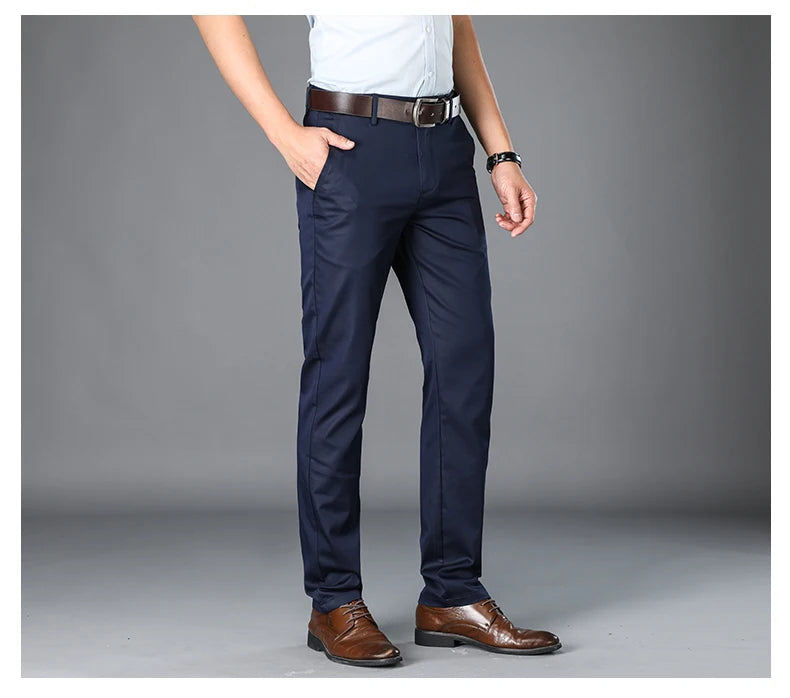 Straight Pocket Smart Casual Pants