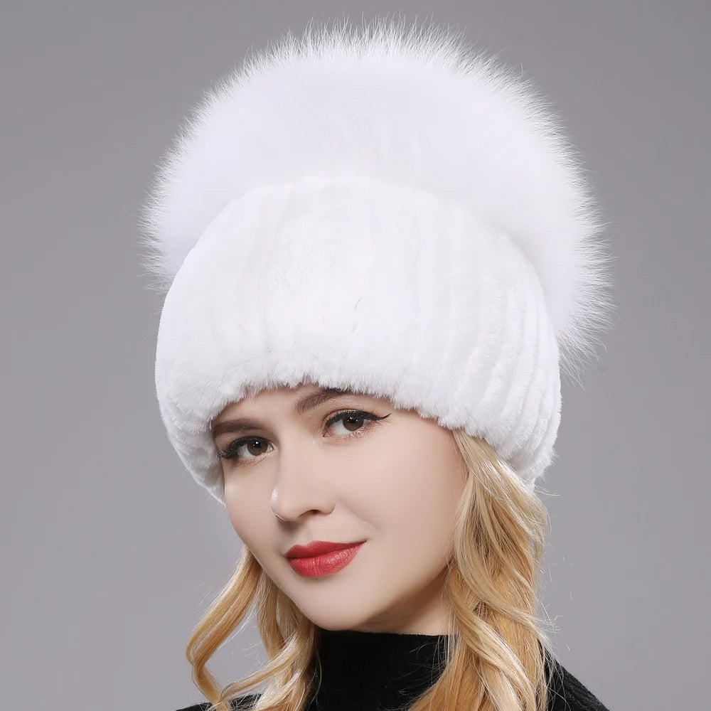 Elegant Real Fur Winter Hat