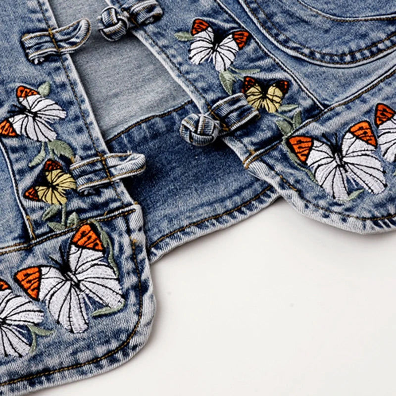 Stunning Embroidered Denim Jacket