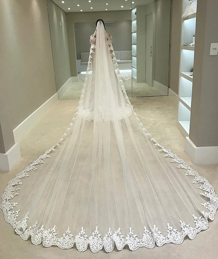 Beautiful One-Layer Tulle Bridal Veil