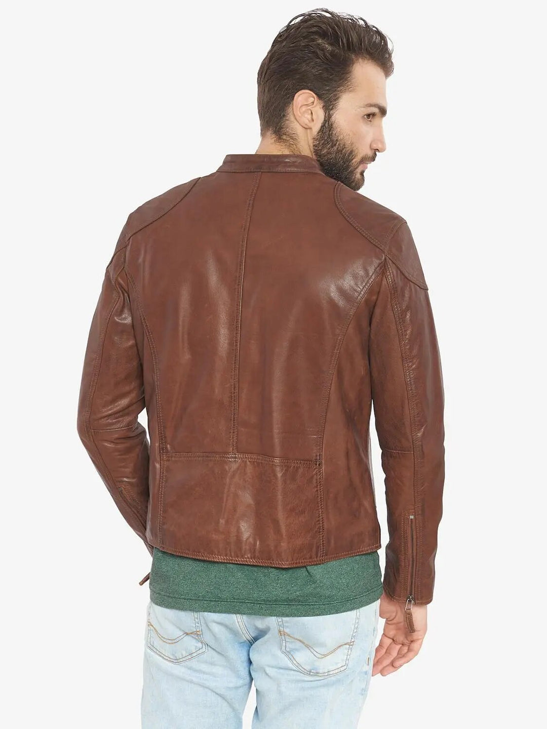 Suede Cow Leather Men's Biker Jacket