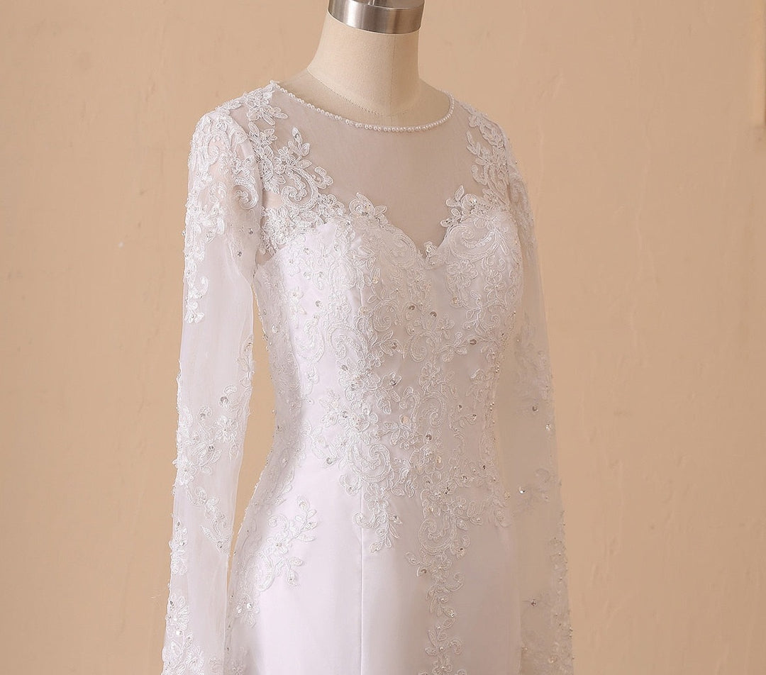 Love Me Right Lace Appliques Bridal Gown| All For Me Today