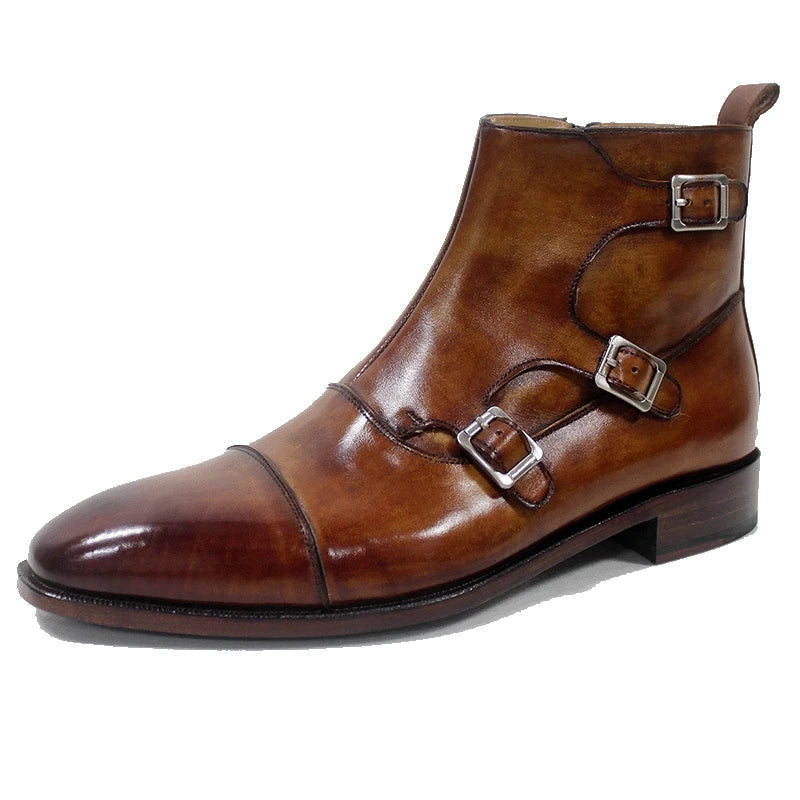 Premium Handmade Front Zipper Boots