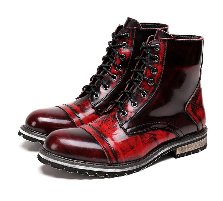 Attractive Mid-Calf Leather Boots