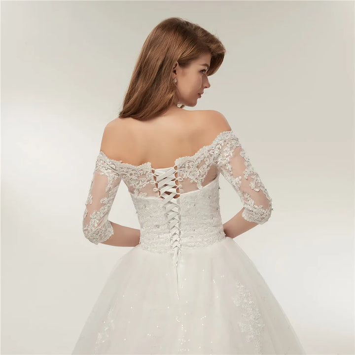 Lace Ball Round Bridal Dress