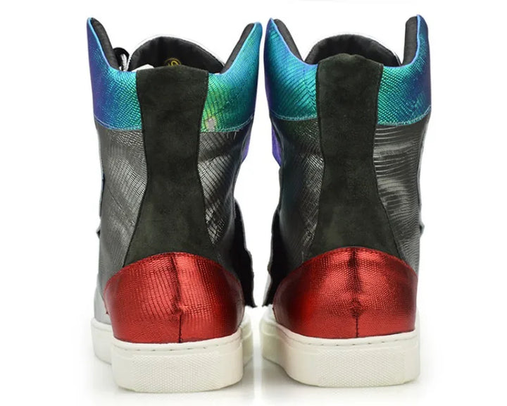 Stylish Mixed Colors High-Top Sneakers