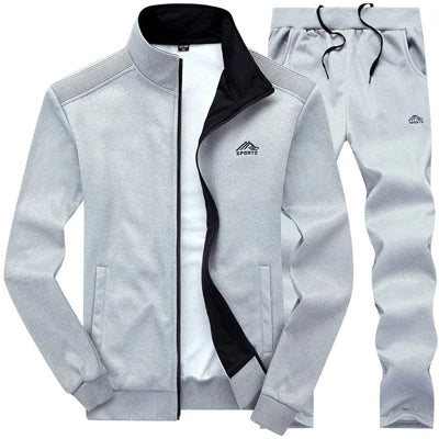 Trendy Slim Fit Men's Tracksuit Set