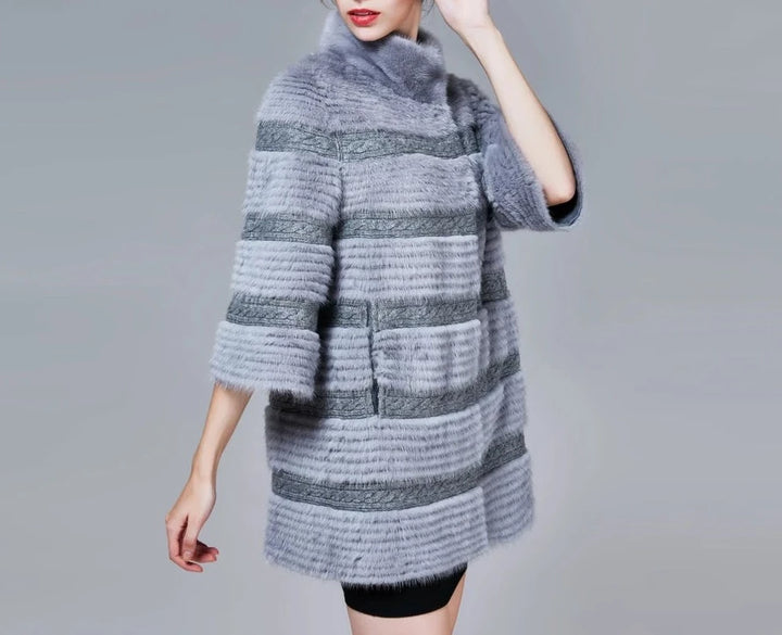 Fashionable Women’s Real Fur Coat