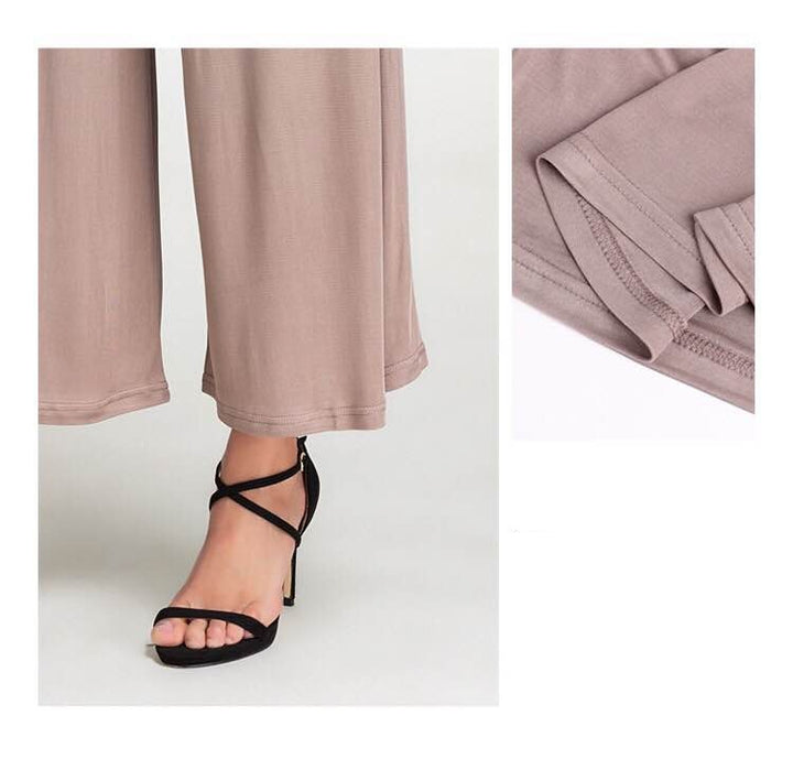 Comfortable Mulberry Silk Wide Leg Women's Pants| All For Me Today
