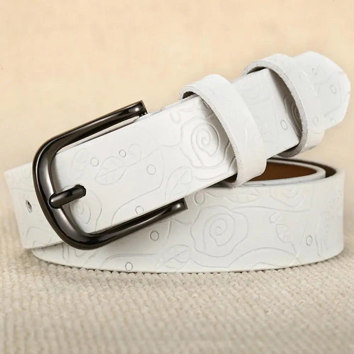 Sweet Floral Pattern Pin Buckle Belt