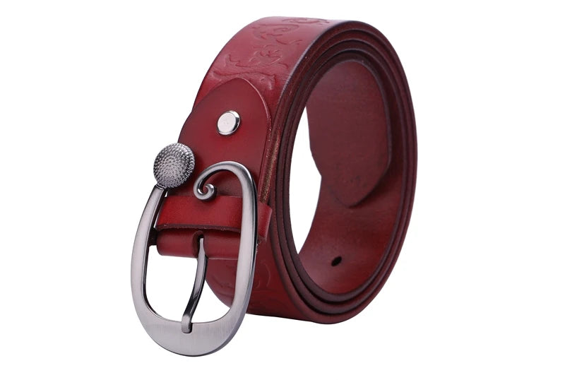 High-Quality Wide Floral Belt