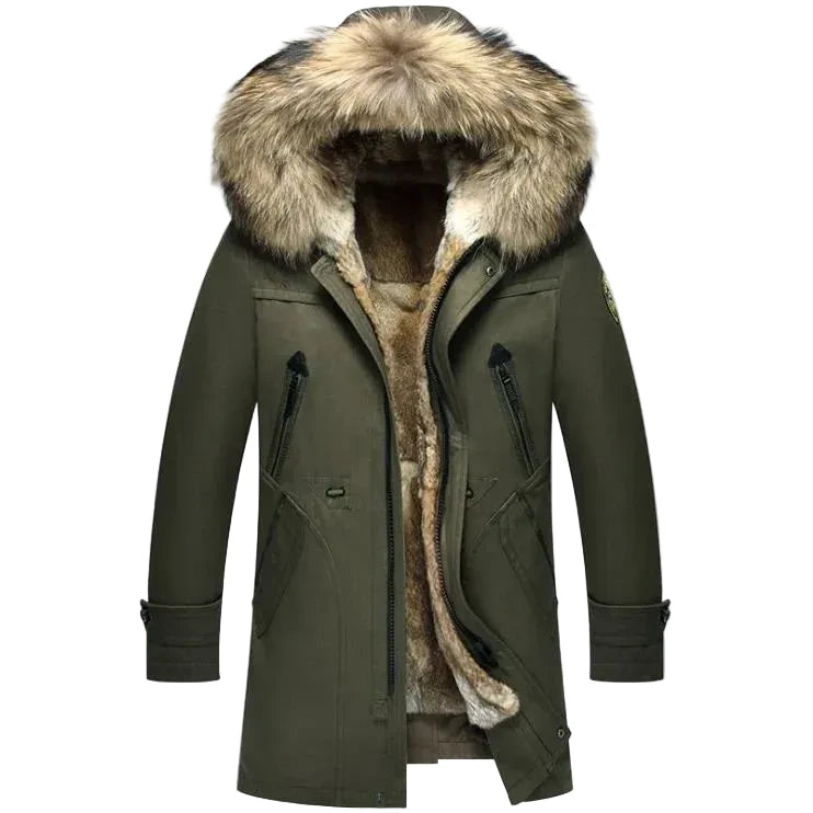 Premium Trim Fur Trendy Parka Coat