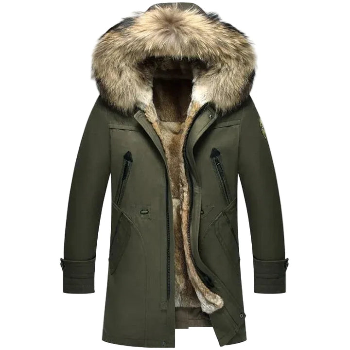 Premium Trim Fur Trendy Parka Coat