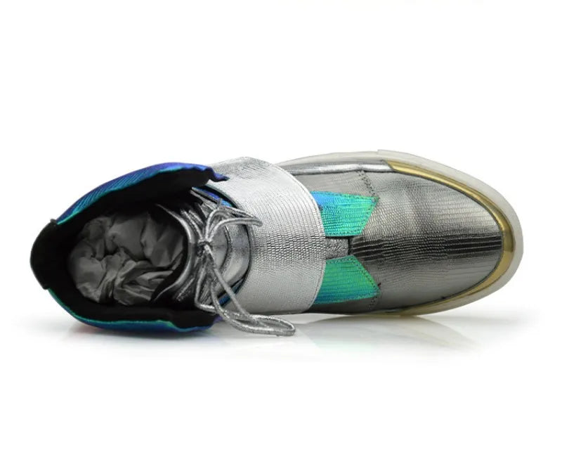 Stylish Mixed Colors High-Top Sneakers