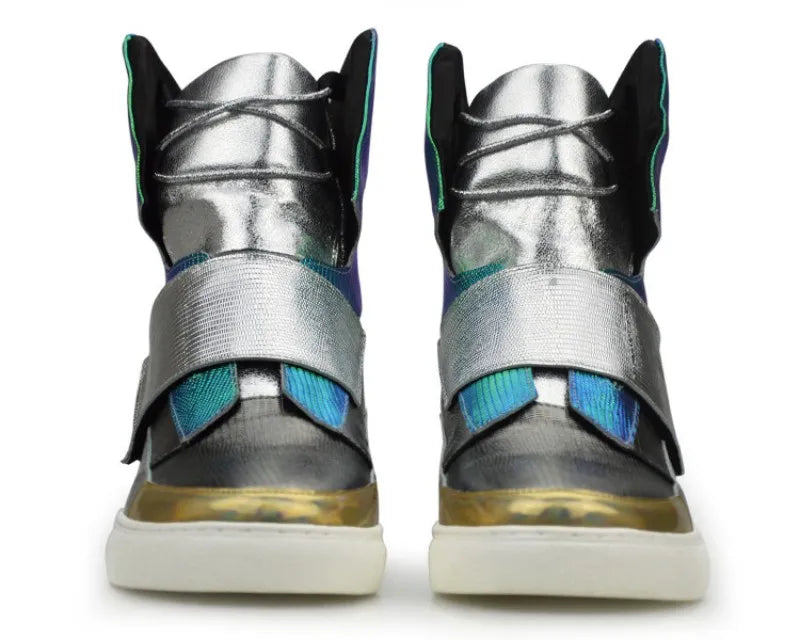 Stylish Mixed Colors High-Top Sneakers