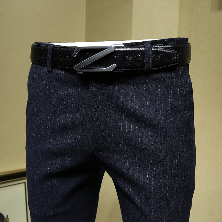 Regal Deep Blue Stripped Dress Pants