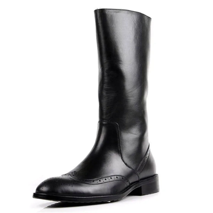 Luxury Knee-High Motorcycle Riding Boots
