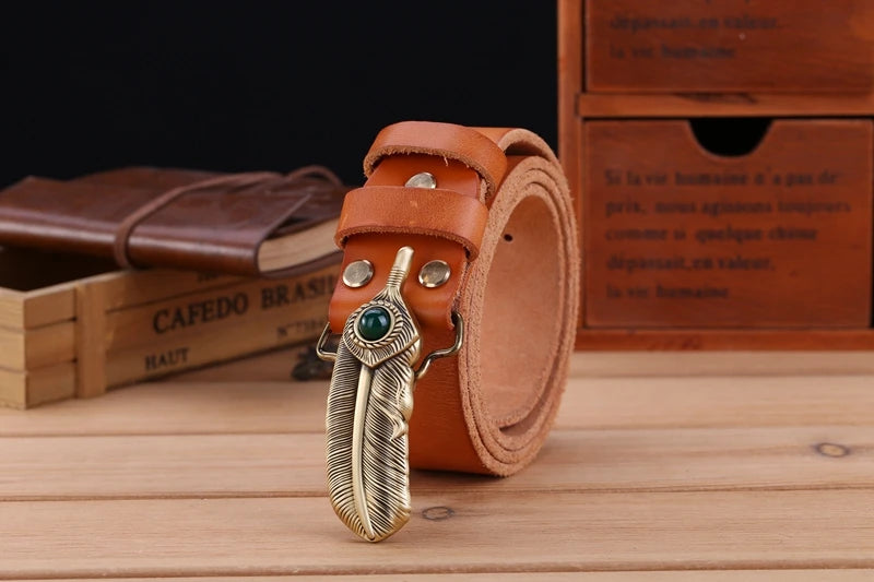 Luxury Full-Grain Leather Belt