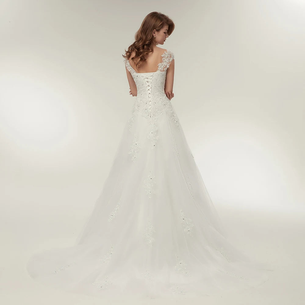 Modern Lace A-Line Wedding Dress