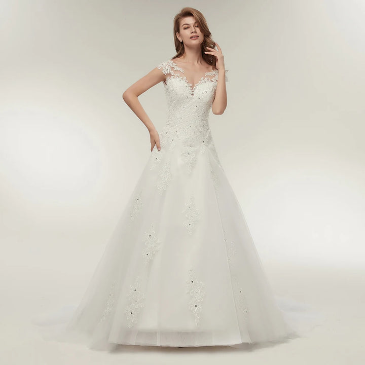 Modern Lace A-Line Wedding Dress