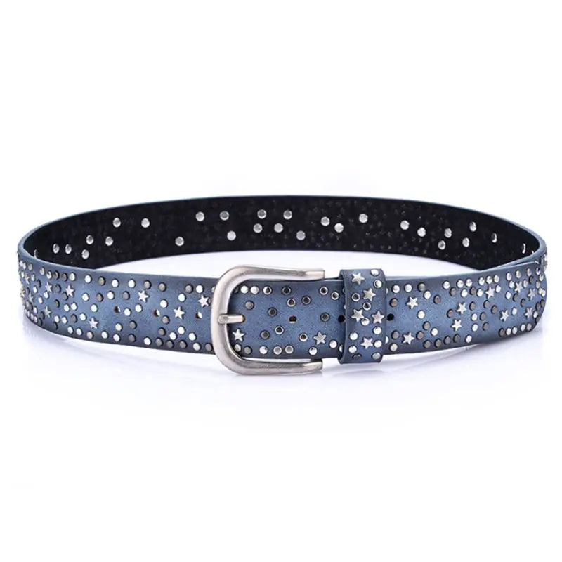 Elegant Punk Rivet Leather Belt
