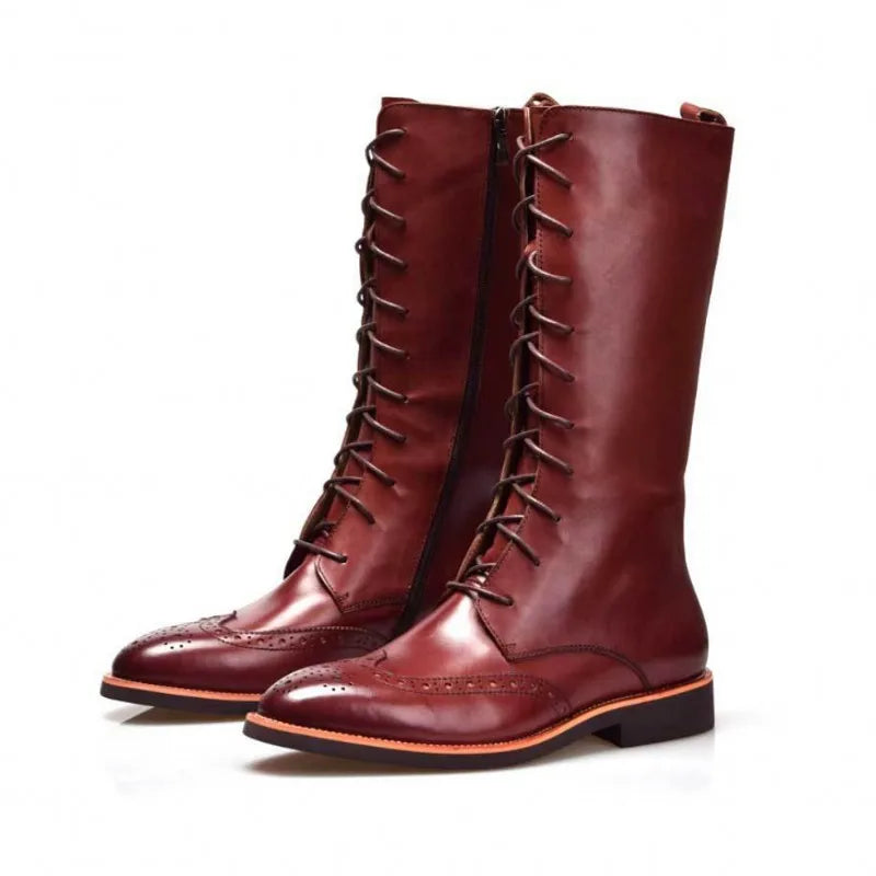 Stunning Knee-High British Style Boots