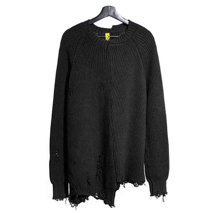 Vintage Ripped Hole Oversized Sweater