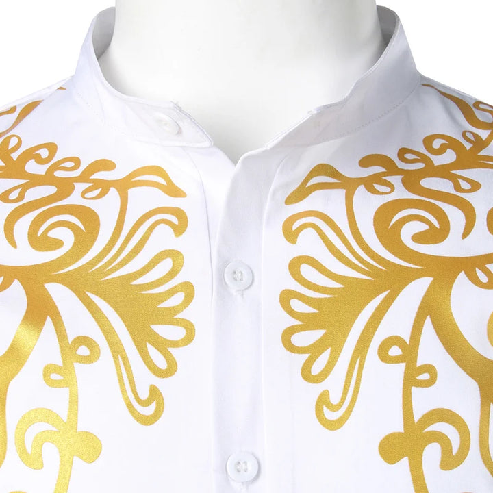 Fashionable Dashiki Print Shirt