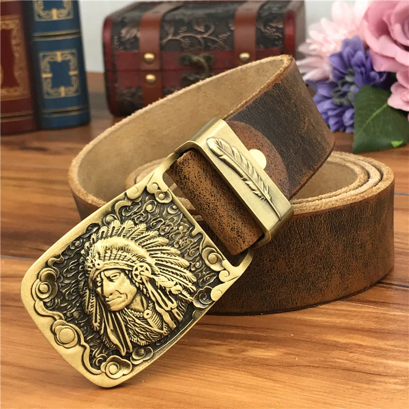 Adjustable Brass Chief Belt