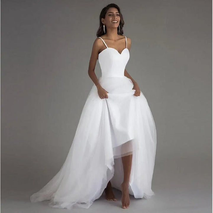 Breezy Lace-Up Bridal Gown