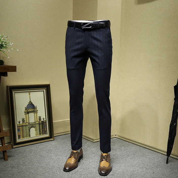 Regal Deep Blue Stripped Dress Pants