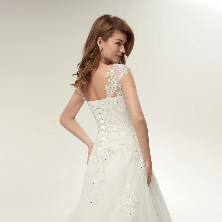 Modern Lace A-Line Wedding Dress