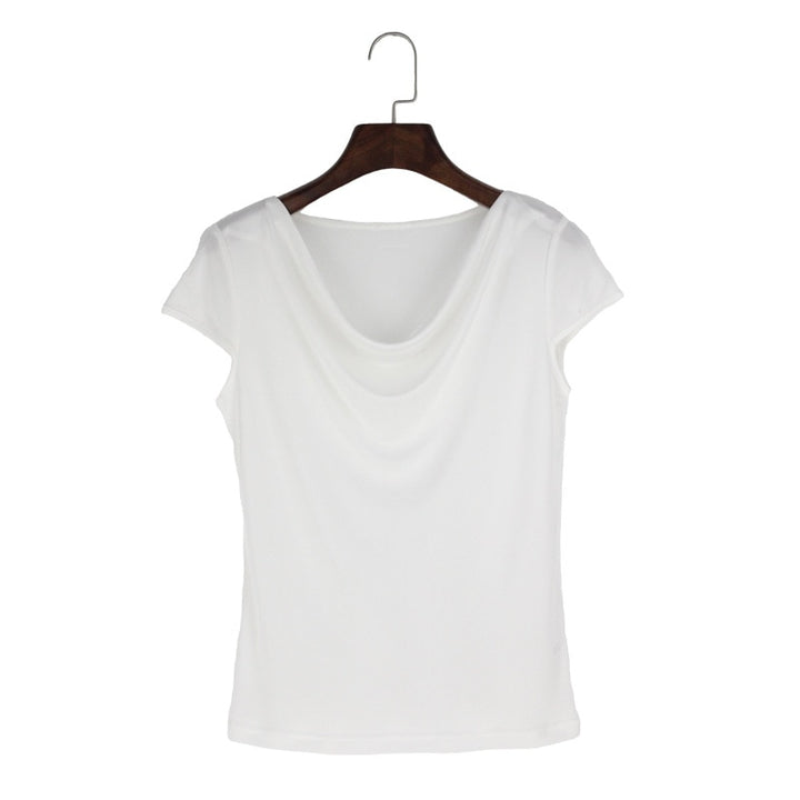 Short Sleeve Real Silk Women's T-shirt| All For Me Today