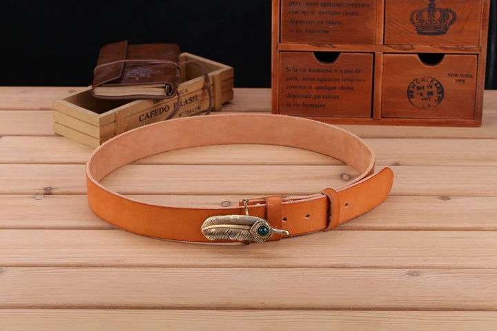 Luxury Full-Grain Leather Belt