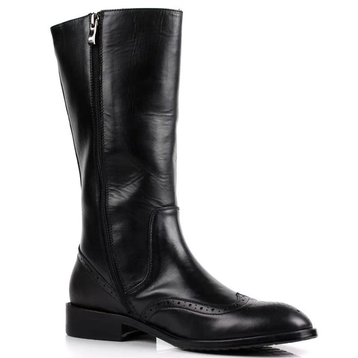 Luxury Knee-High Motorcycle Riding Boots