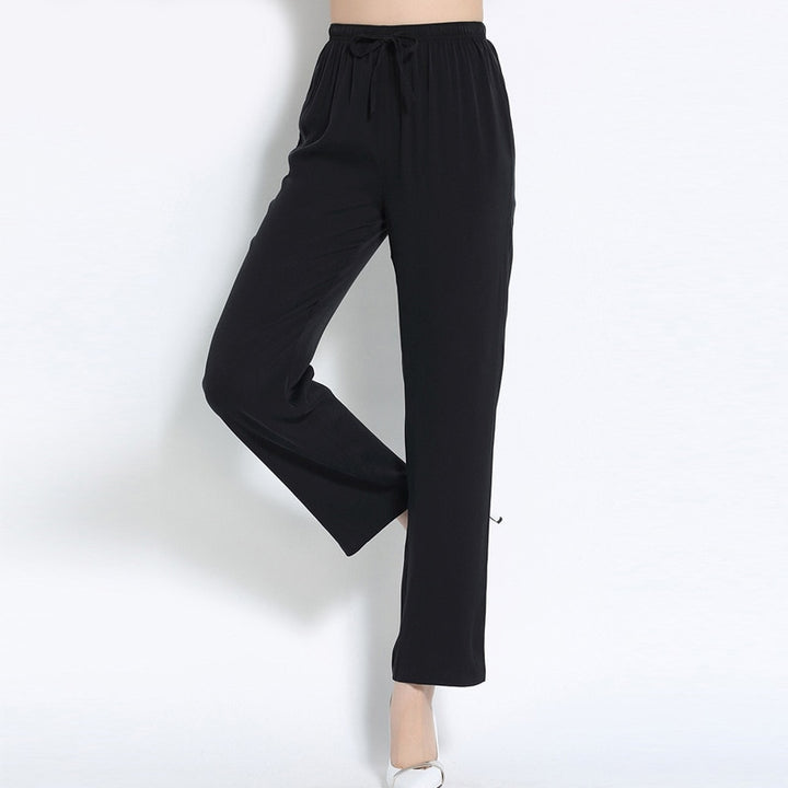 High Waist Real Silk Women's Pants| All For Me Today