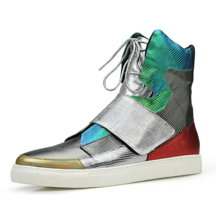 Stylish Mixed Colors High-Top Sneakers