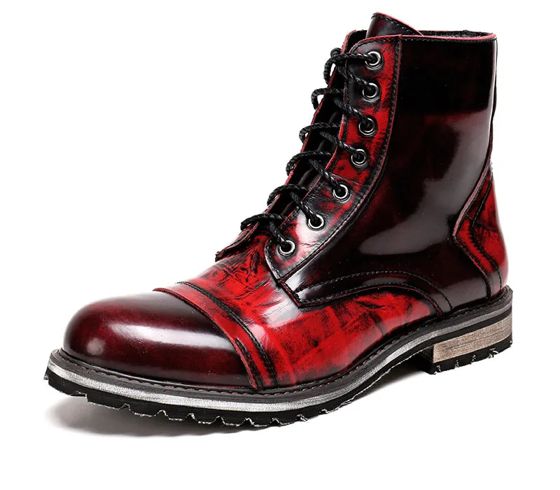 Attractive Mid-Calf Leather Boots