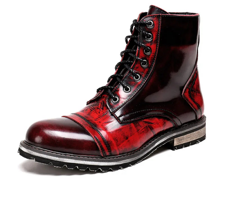 Attractive Mid-Calf Leather Boots
