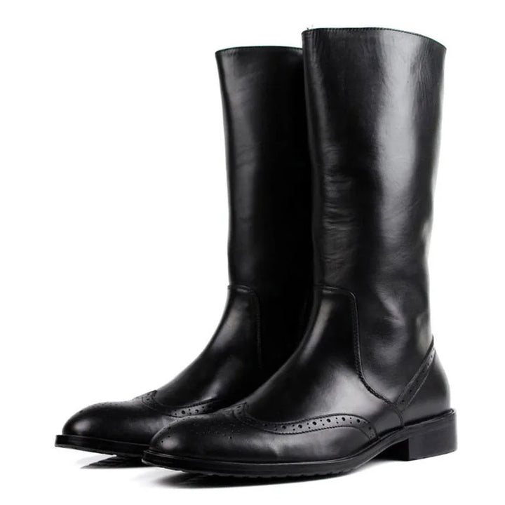 Luxury Knee-High Motorcycle Riding Boots